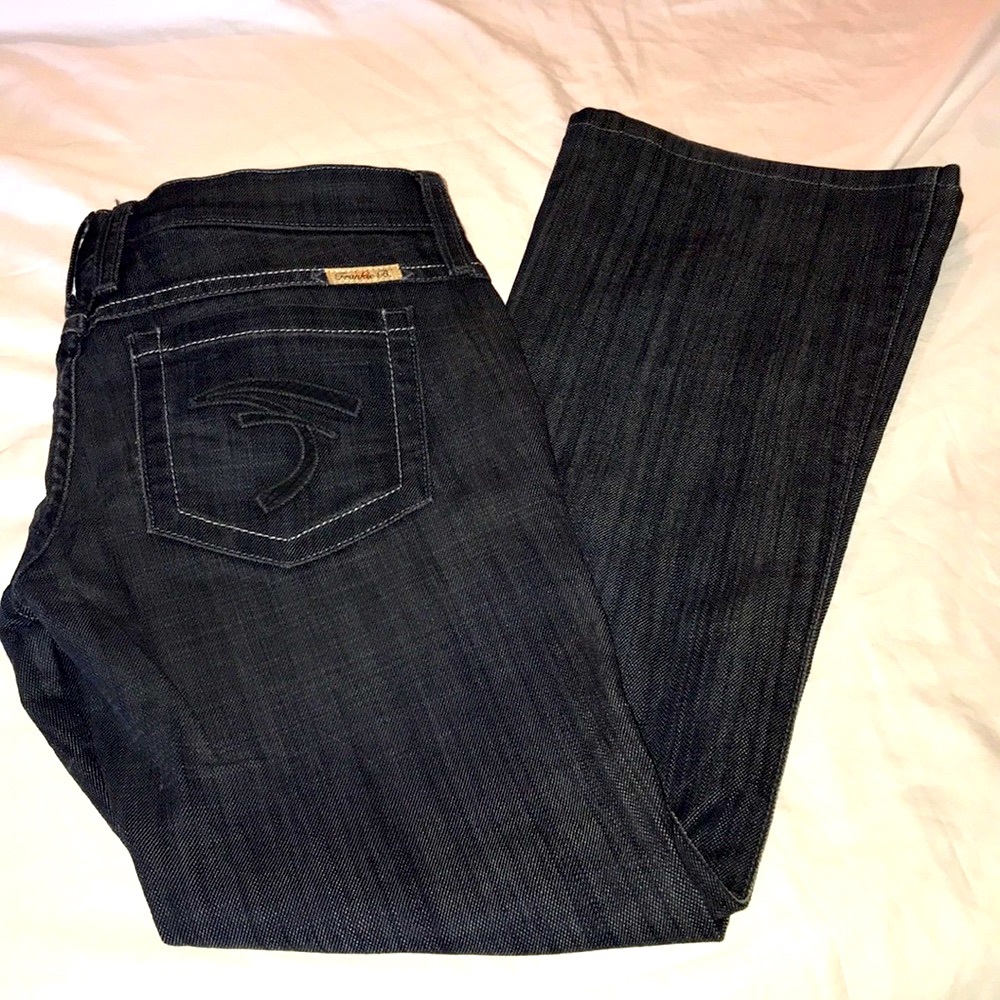 Frankie B. Low rise dark blue jeans